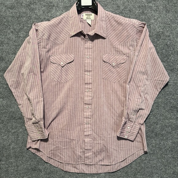 Other - Vintage Ruddock Shirt Mens 2XL Burgundy Pearl Snap Classic Fit Long Sleeve Rodeo